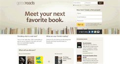 Desktop Screenshot of goodreads.com