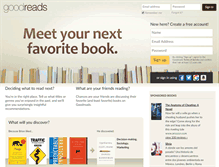 Tablet Screenshot of goodreads.com